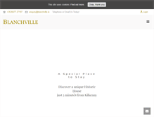 Tablet Screenshot of blanchville.ie